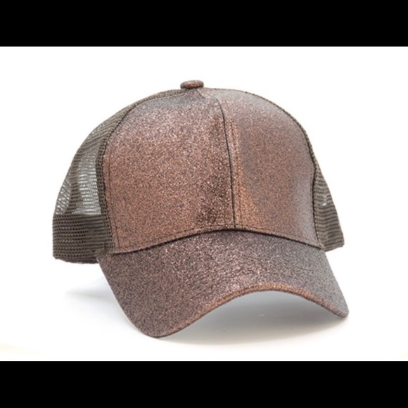 Women Ponytail Baseball Cap Sequin - Picture 3 of 3